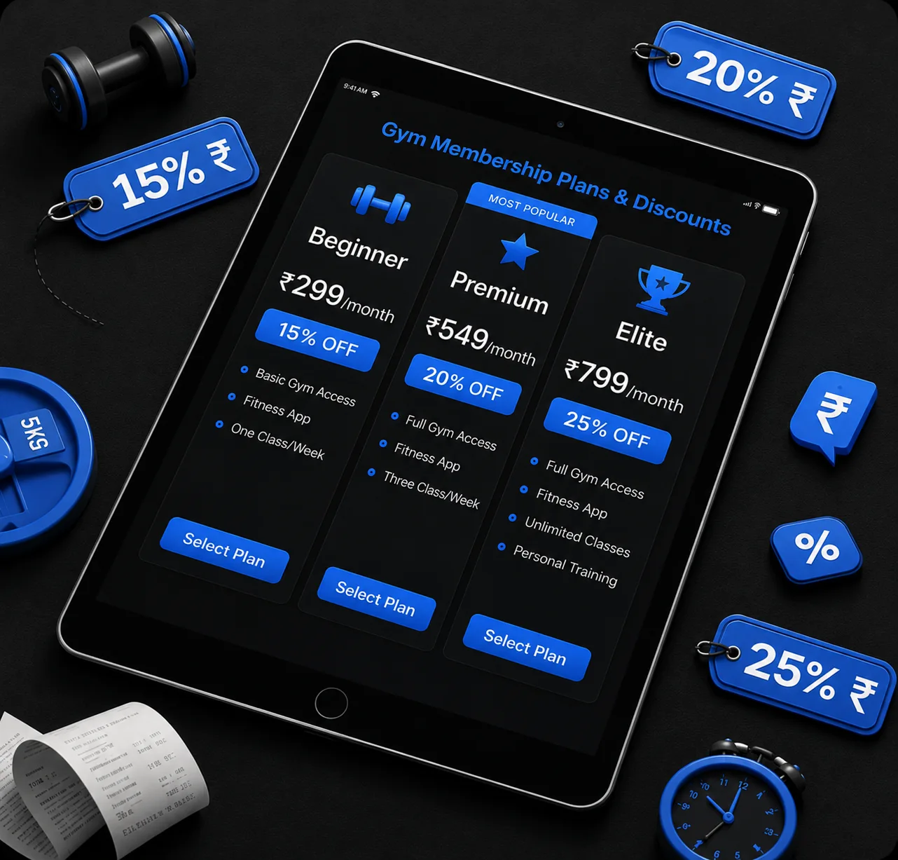 Membership plans and discounts